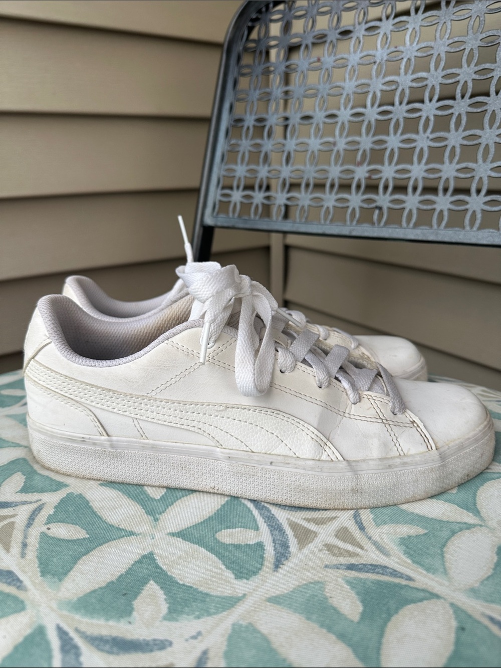 Puma White Low-Top Women's Sneakers